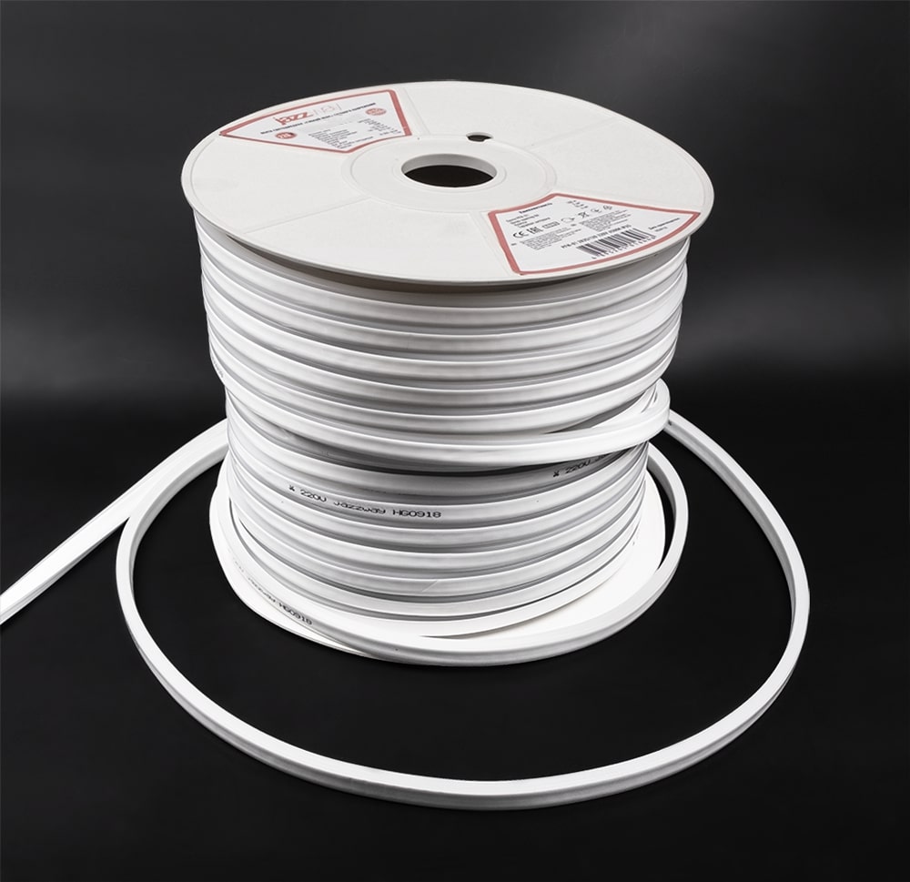 Гибкий неон 6Вт/м 220В синий IP65 120 LED/м