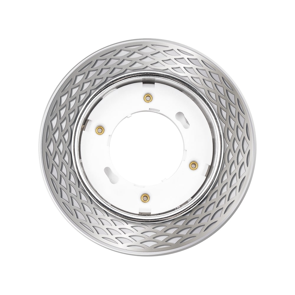 Светильник светодиодный ДВО-15W встраиваемый под лампу GX53 декоративный с дополнительной подсветкой MN21 хром без лампы