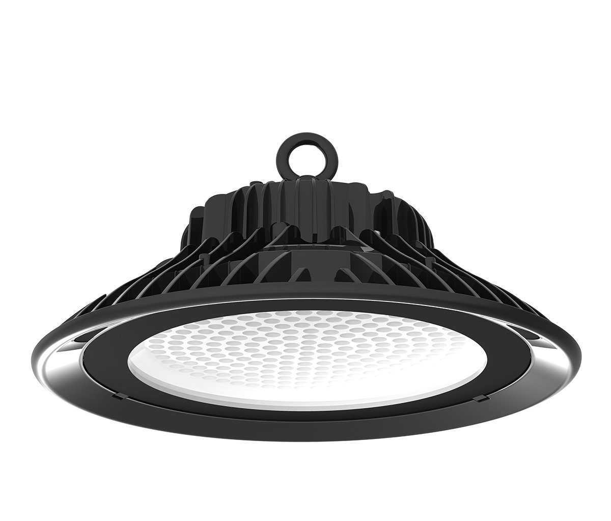 Светильник светодиодный промышленный ДСП-150Вт 5000К 21000 Лм линза 60 град. класс энергоэффективности A++ 140Лм/Вт защита от скачков напряжения до 2кВ коэф. пульсации <1 процентов гарантия 5лет IP65