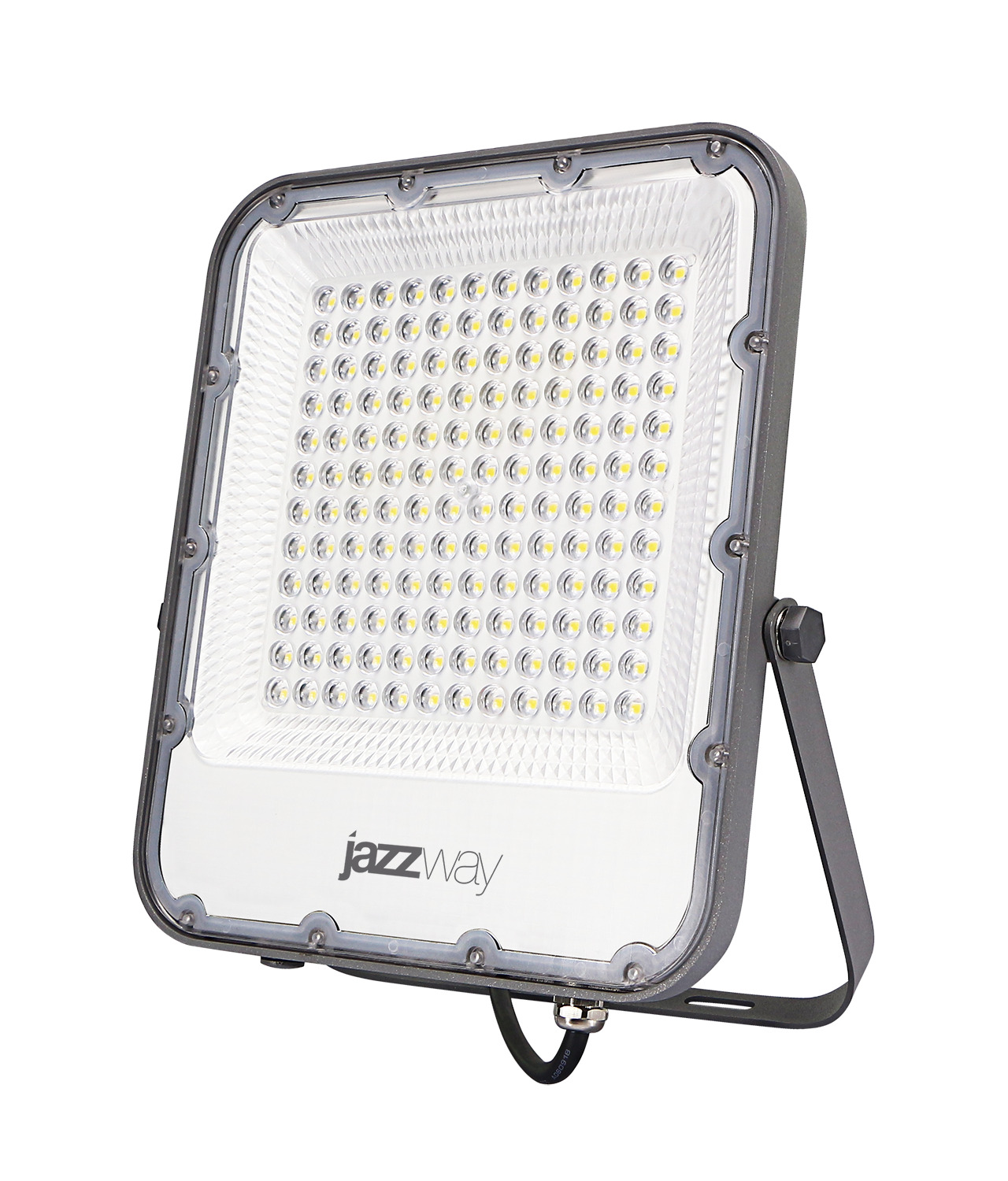 Прожектор светодиодный ДО-100 Вт 11000 Лм 6500К IP65 200-240 В LED угол светораспределения 80 градусов -40...50С литой алюминий с антикоррозийным покрытием линзовый модуль