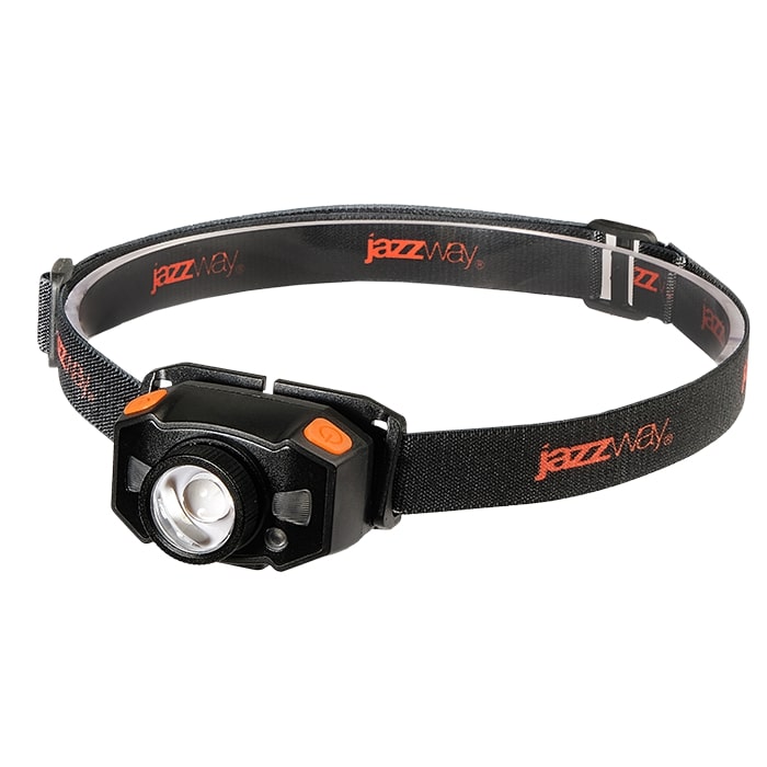 Фонарь налобный 5Вт LED + 2 x RED SMD ABS-пластик алюминий нейлон 5 режимов работы управление жестами дальность до 100м заряд microUSB в комплекте IP54