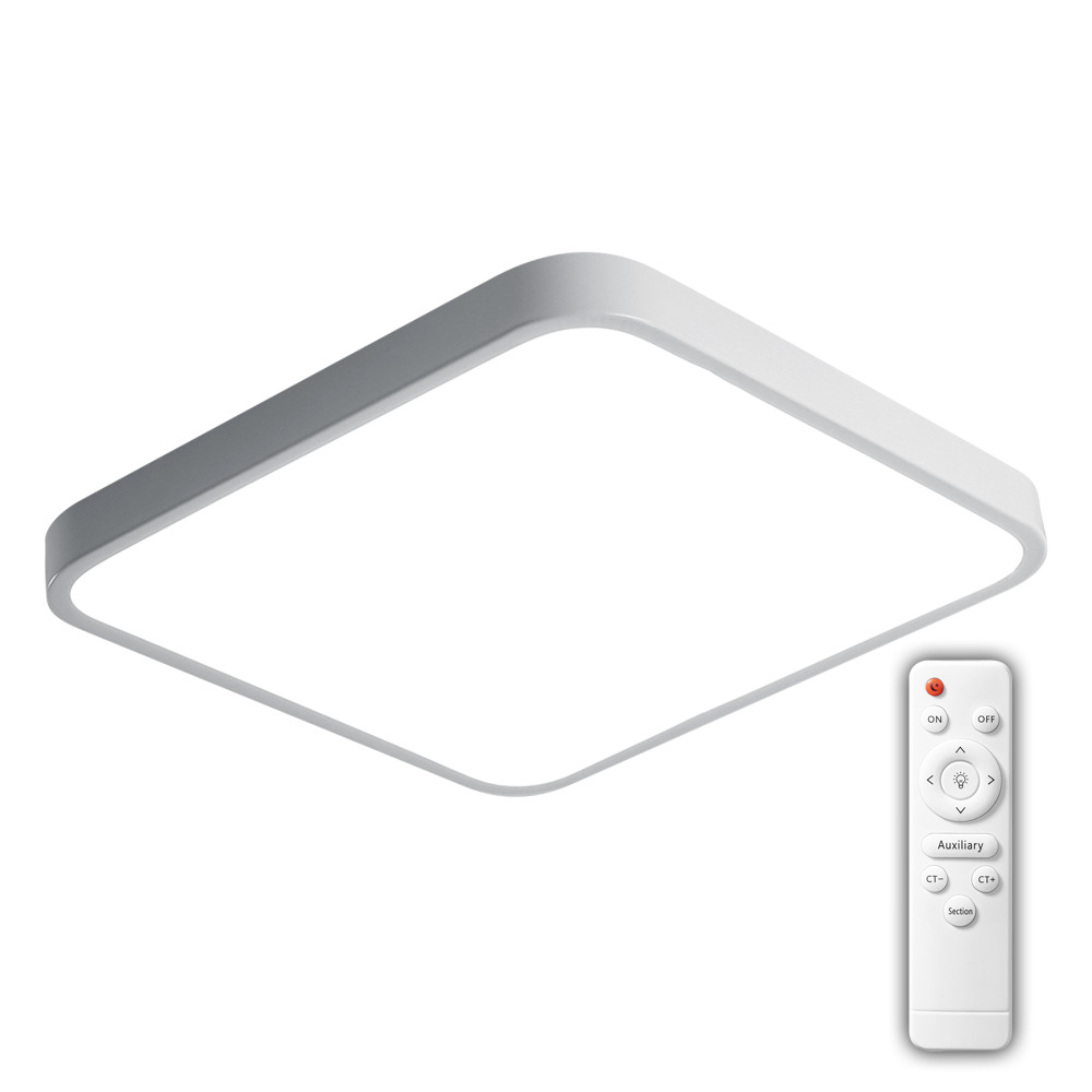 Светильник светодиодный потолочный SCANDIC ДБО-72W 3000-6500К 5760Лм серый IP20