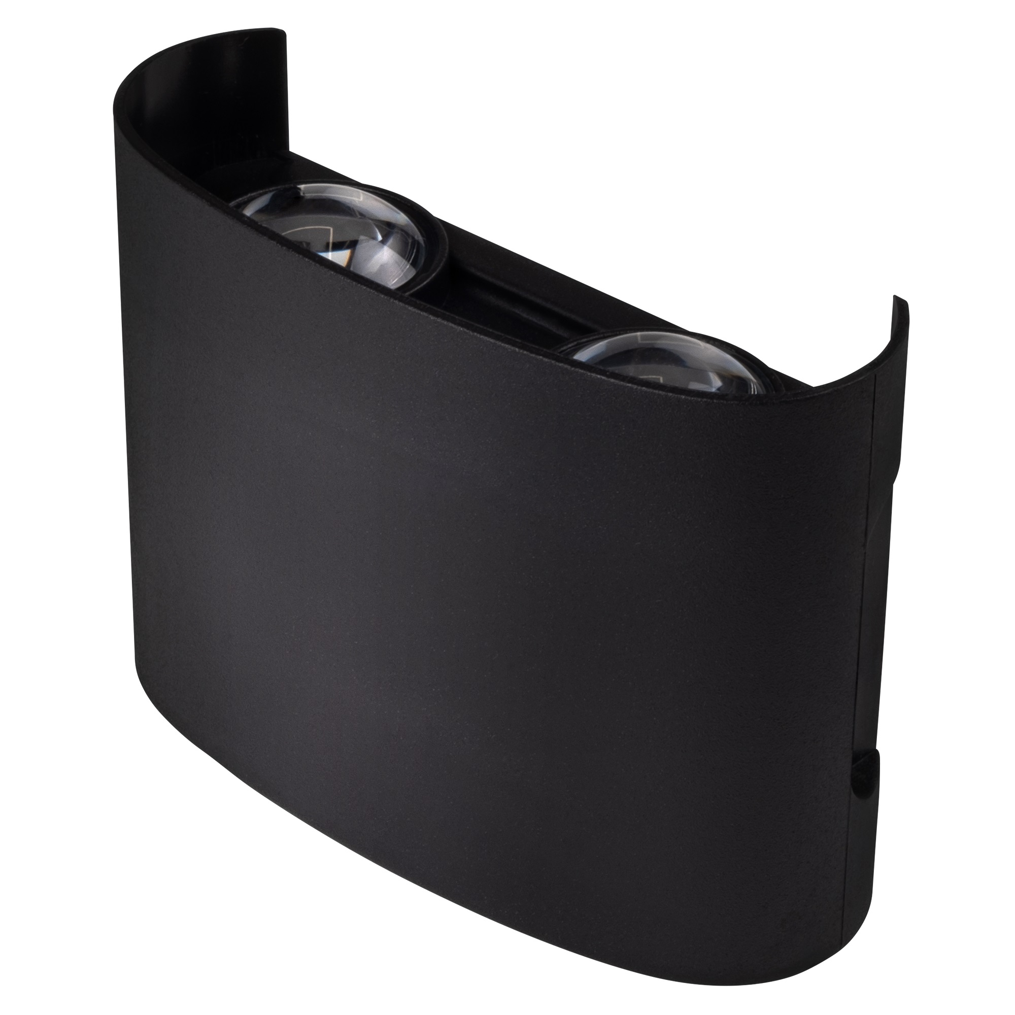 Светильник светодиодный фасадный ДБУ-4Вт 4000К 280 Лм угол светораспределения 48 град двухстороний -20...+50С индекс Ra>80 корпус пластик черный IP44