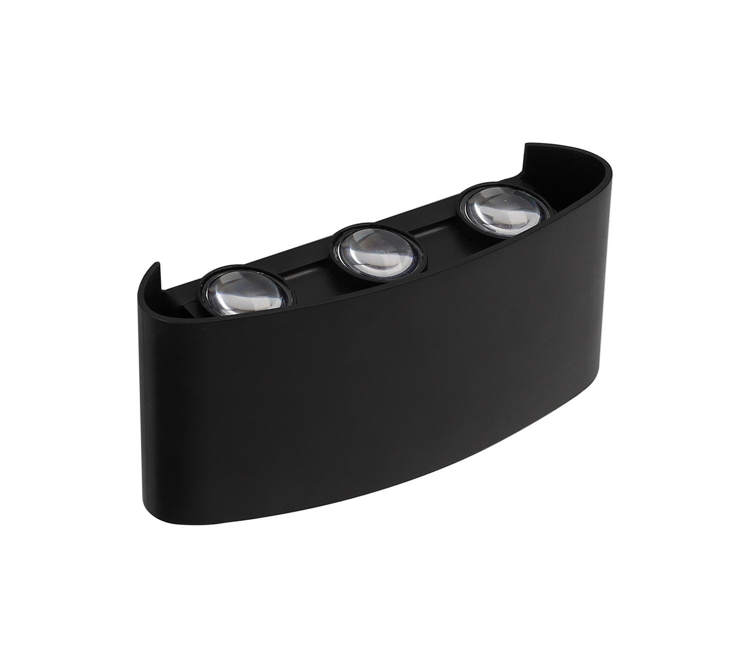 Светильник светодиодный фасадный ДБУ-6Вт 4000К 420 Лм угол светораспределения 48 град двухсторонний -20...+50С индекс Ra>80 корпус пластик черный IP44