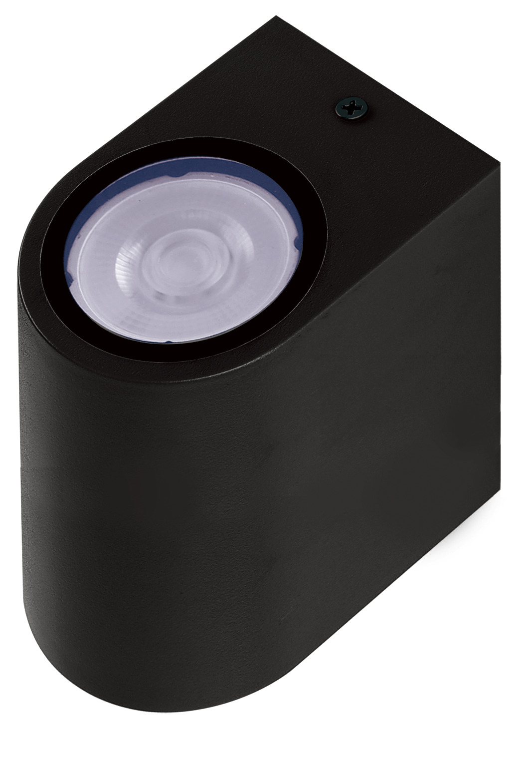 Светильник фасадный ДБУ GU10 без ламп корпус поликарбонат черный полуовал двухсторонний IP65