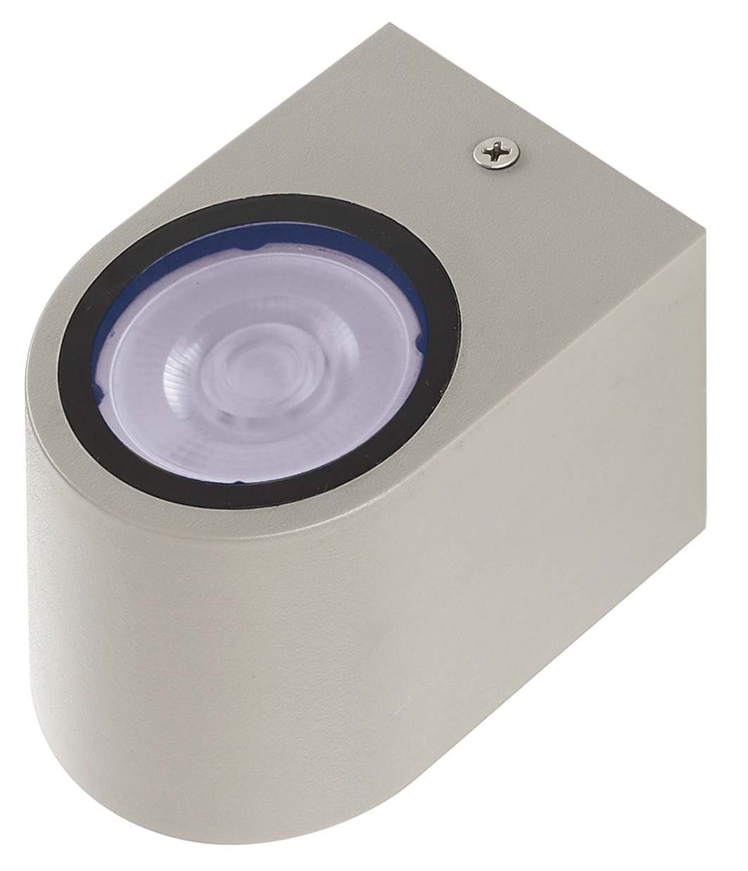 Светильник фасадный ДБУ GU10 без ламп корпус поликарбонат серый полуовал односторонний IP65