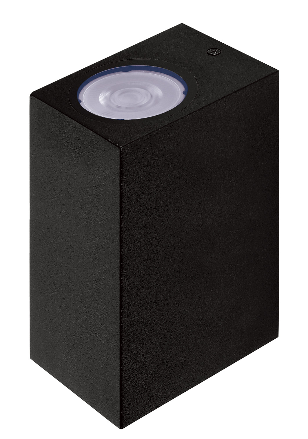 Светильник фасадный ДБУ GU10 без ламп корпус поликарбонат черный квадрат двухсторонний IP65
