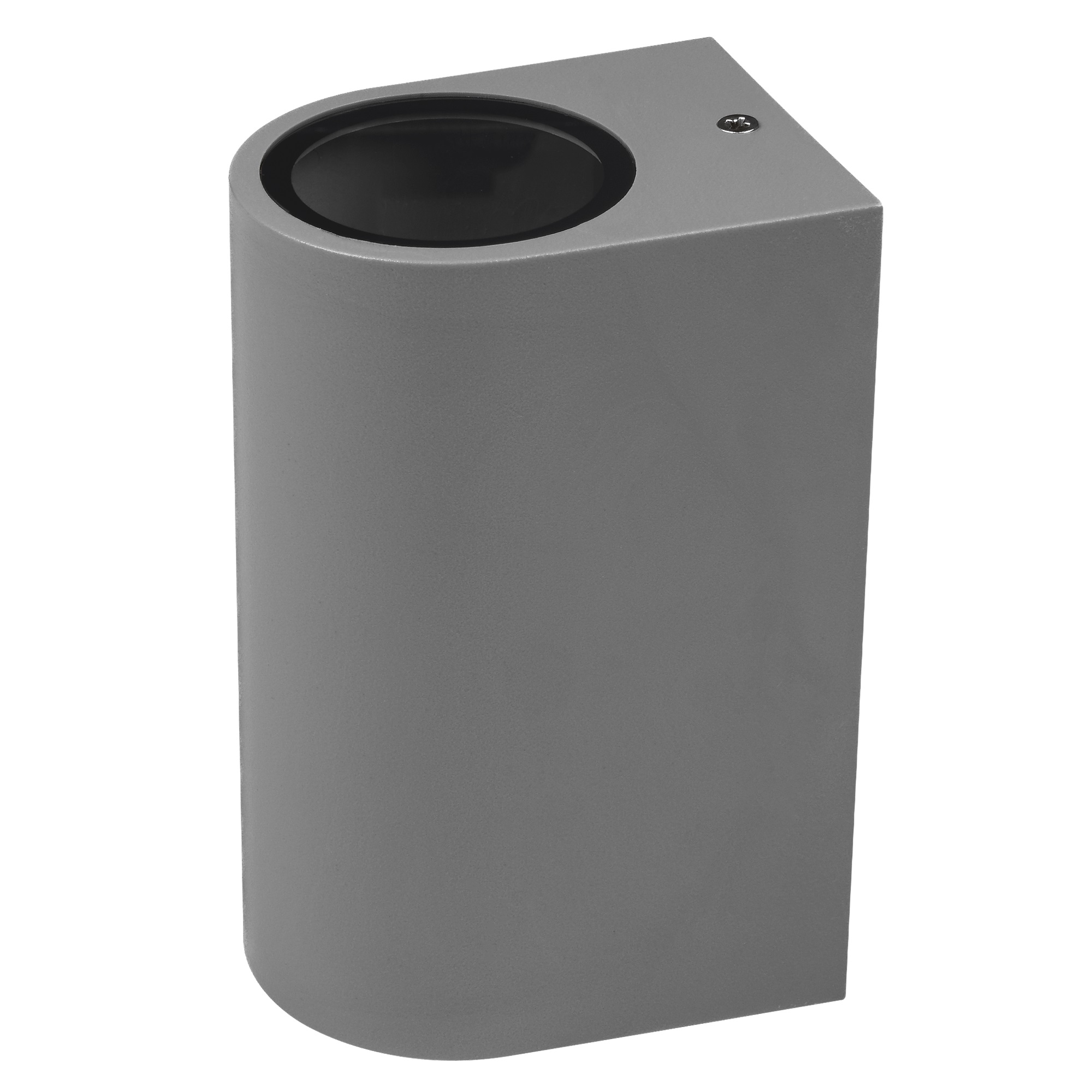 Светильник фасадный ДБУ GU10 без ламп корпус поликарбонат серый полуовал двухсторонний IP65