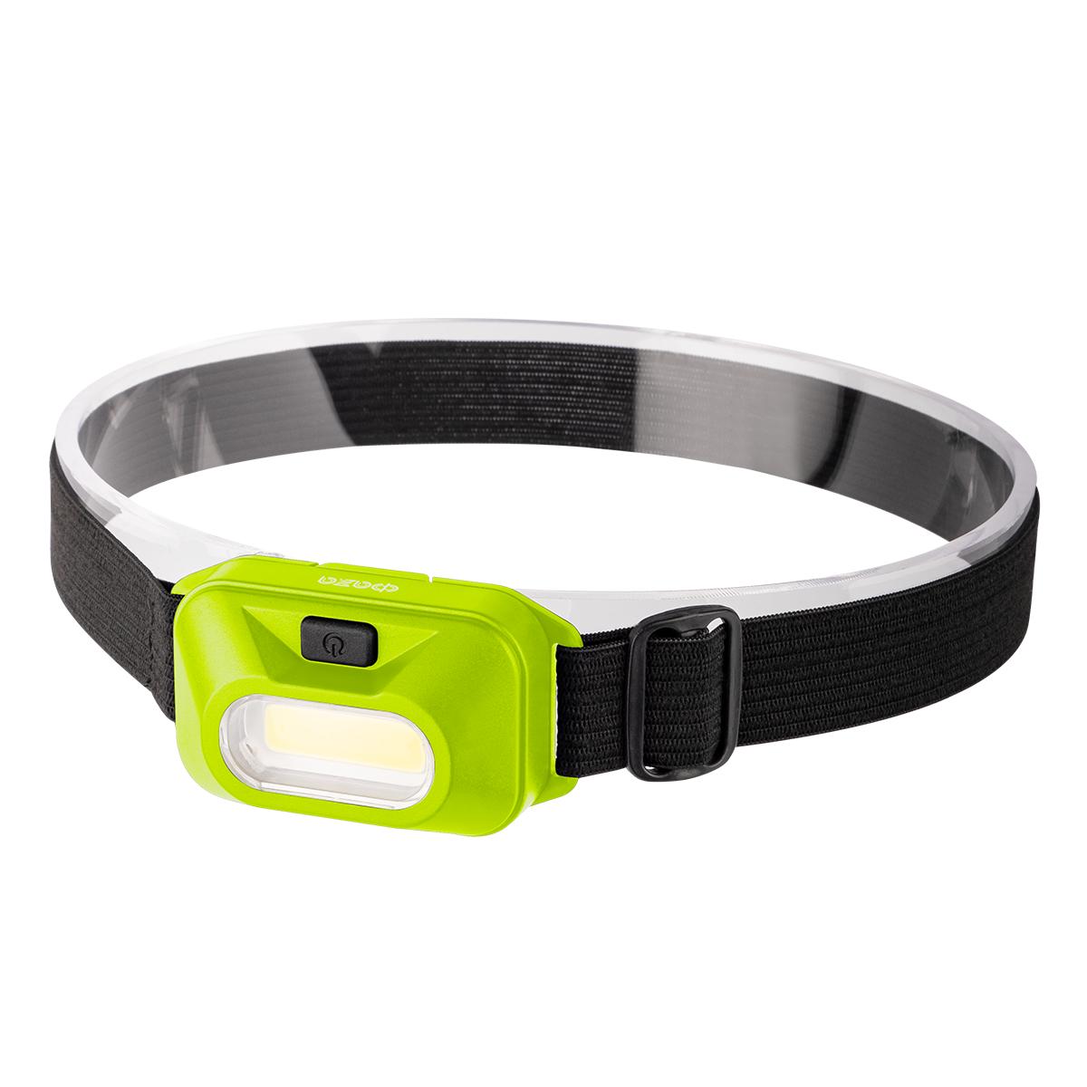 Фонарь светодиодный налобный H9-L1W-gn налобн 1Вт COB, 3xAAA, зеленый