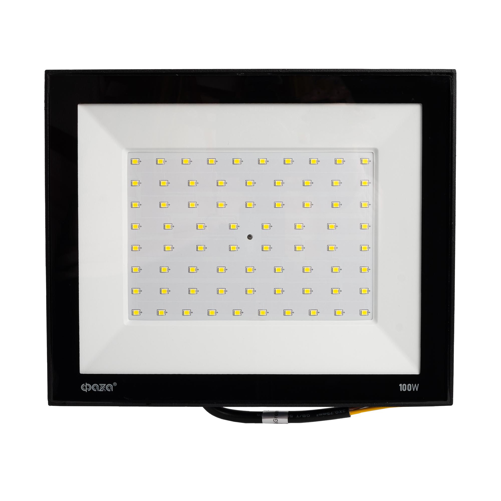 Прожектор светодиодный СДО-20 100 Вт 6500К 8000 Лм IP65 ФАZА