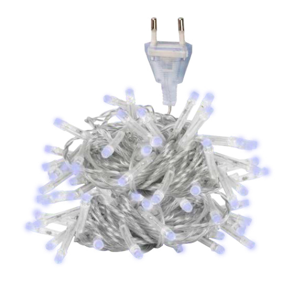 Гирлянда светодиодная нить AC-G01-120W, 120 белый LED, 12.8 м., 8 режимов, 220В ФAZA