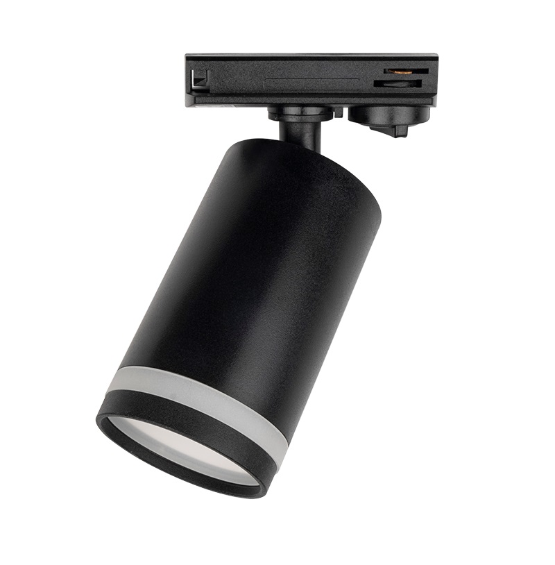 Светильник светодиодный трековый на шинопровод ДПО GX10 PTR 38 GU10 BL 230 В IP20 без лампы черный корпус