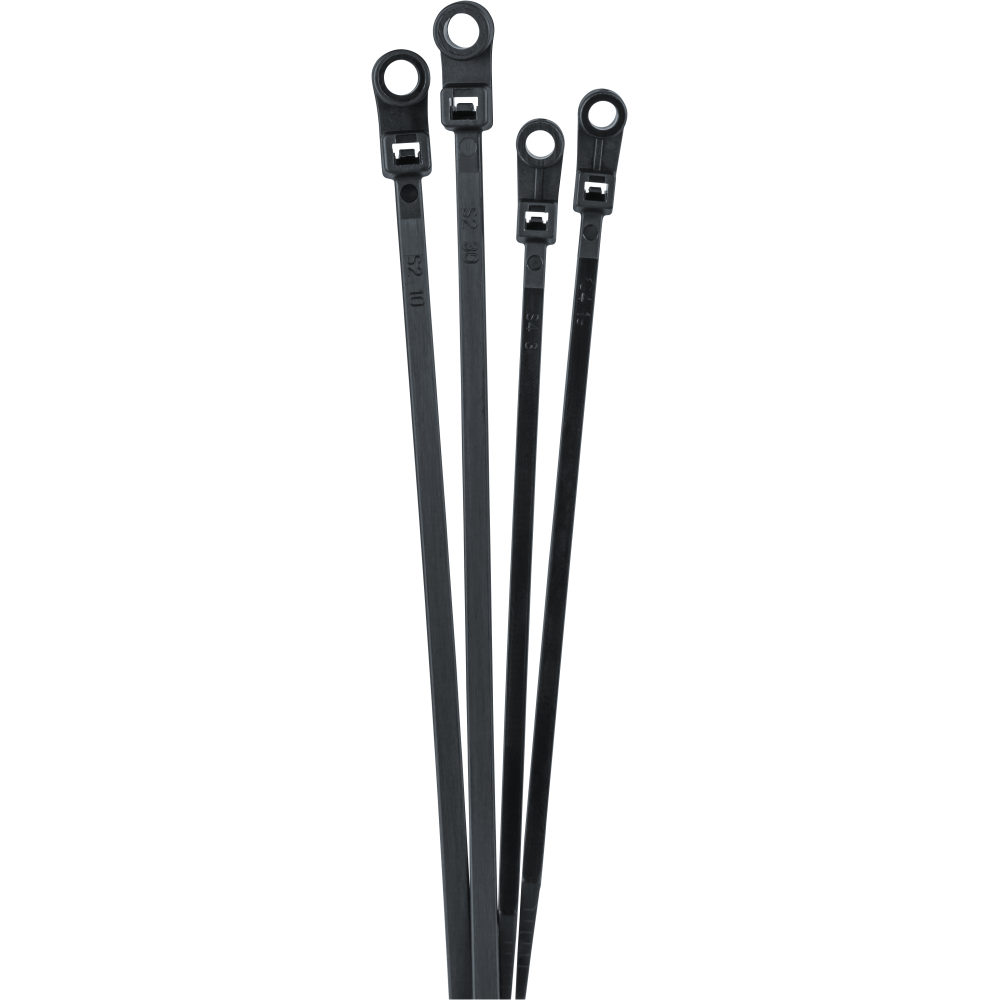 Кабельные стяжки (хомуты) под винт PCT-S 4,3x200-100BL PA6.6 Jazzway (100 шт/уп)