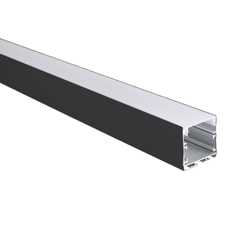 Профиль для светодиодной ленты PAL 3535-BLACK (комплект) накладной 2 м анод.с подвесом