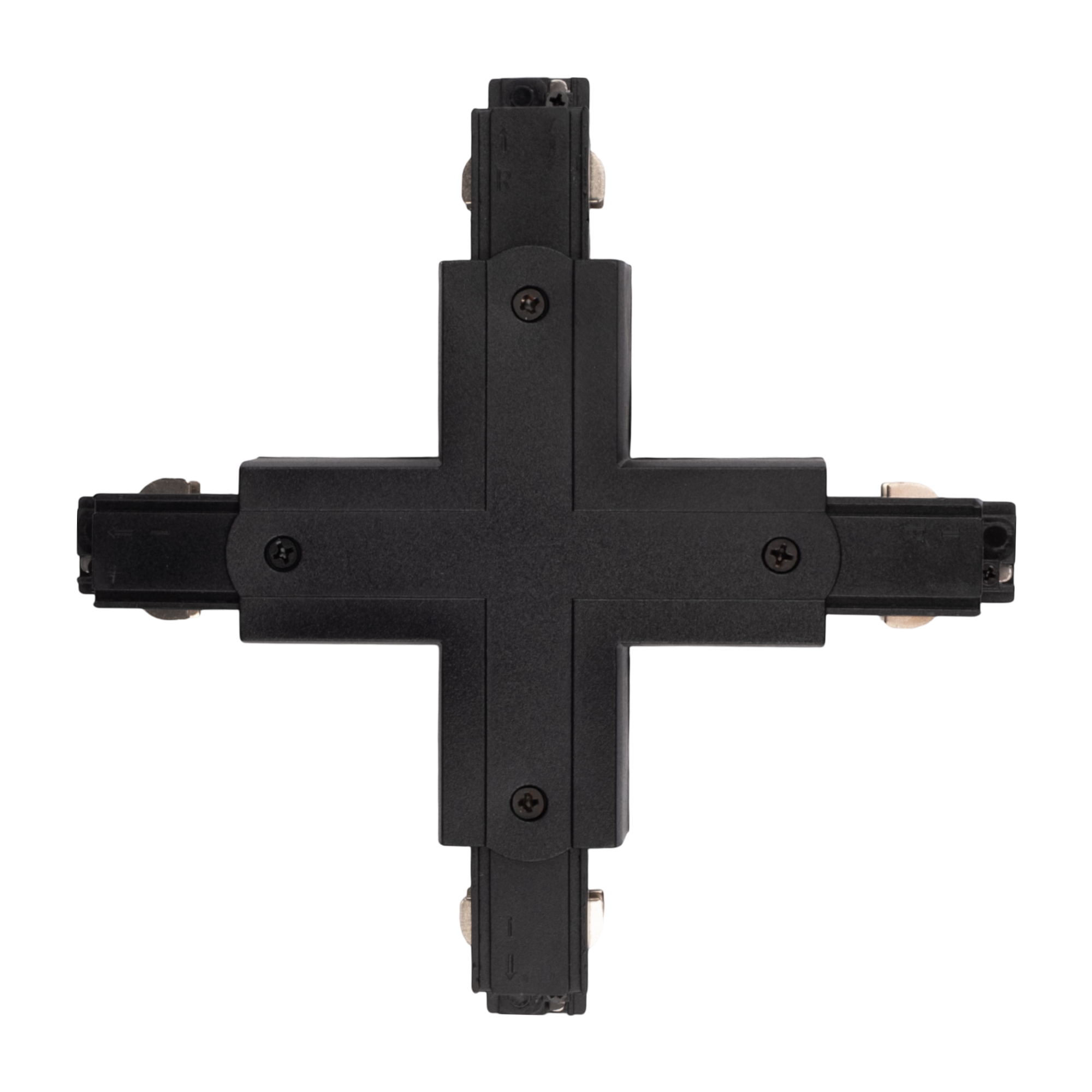 Коннектор черный X-образн. для 3Ф шинопровода 3P PTR CX-BL