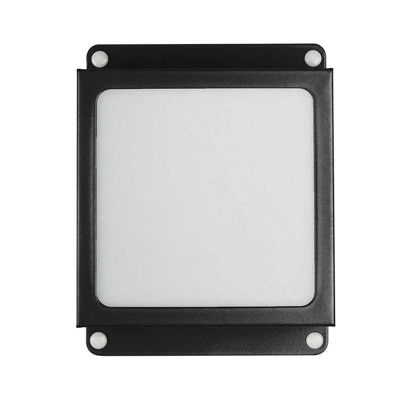 Светильник светодиодный ДВО 089/G OPAL 9W 4000K черный IP40 780Лм Грильято 100х100 мм Домино