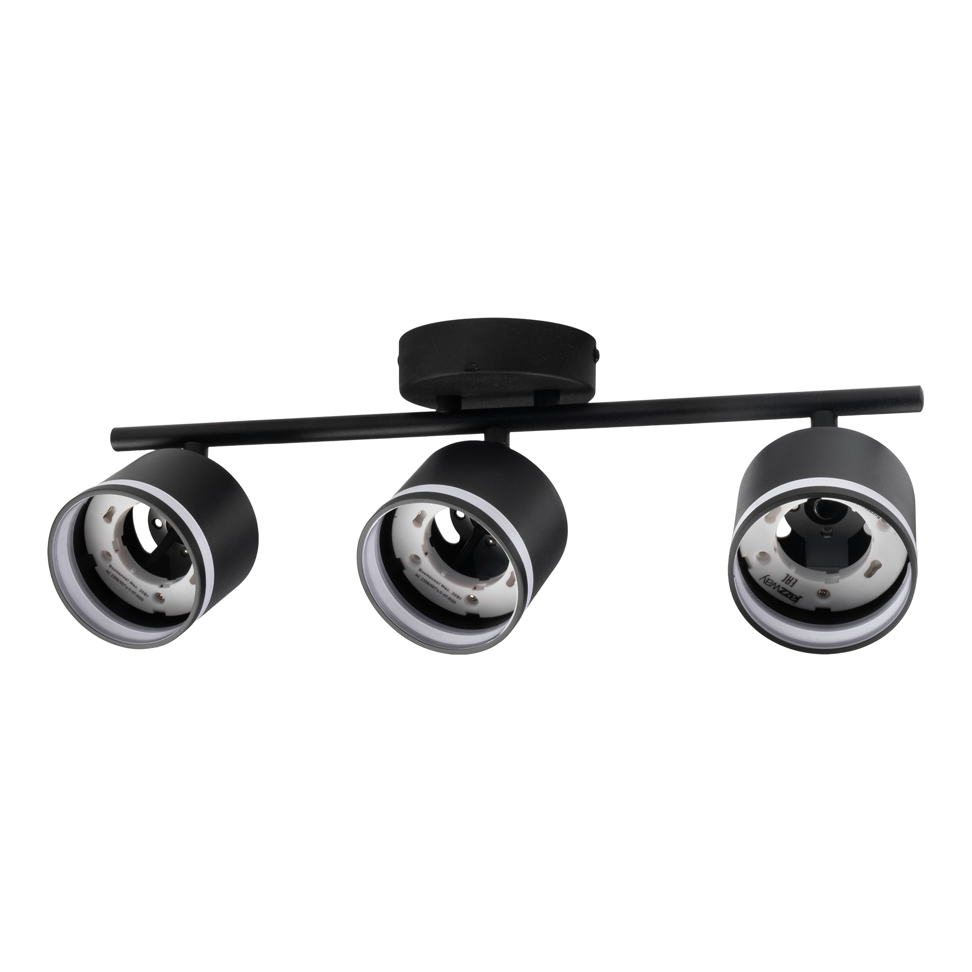 Светильник декоративный ДПО 0703 3xGX53 черный 230V IP20 JazzWay