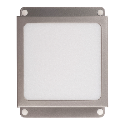 Светильник светодиодный ДВО 089/G OPAL 9W 3000K GREY IP40 780 Лм Грильято 100х100 мм Домино JazzWay