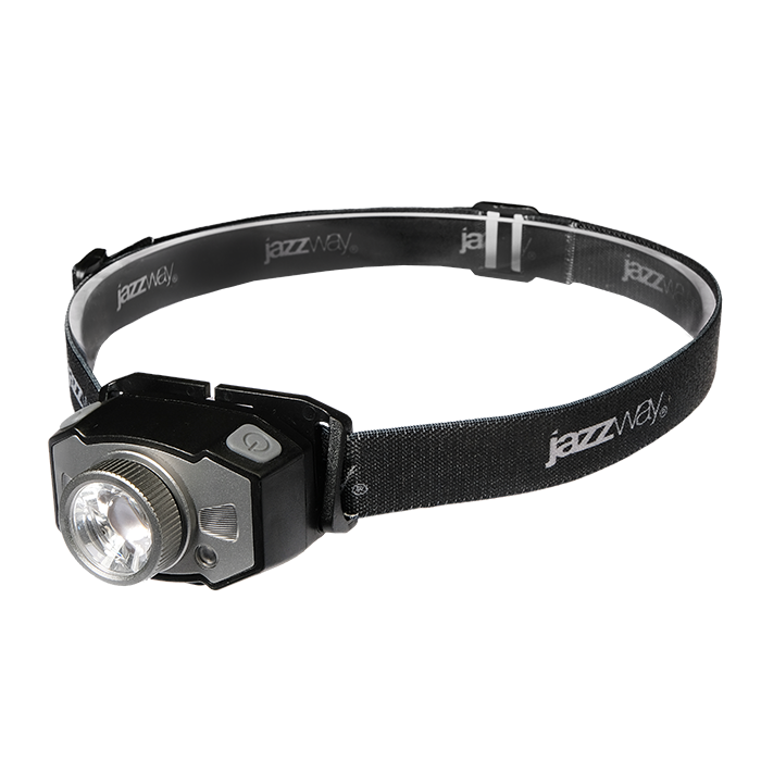 Фонарь налобный 5Вт LED + 2 x RED SMD ABS-пластик алюминий нейлон 5 режимов работы управление жестами дальность до 100м заряд microUSB в комплекте IP54