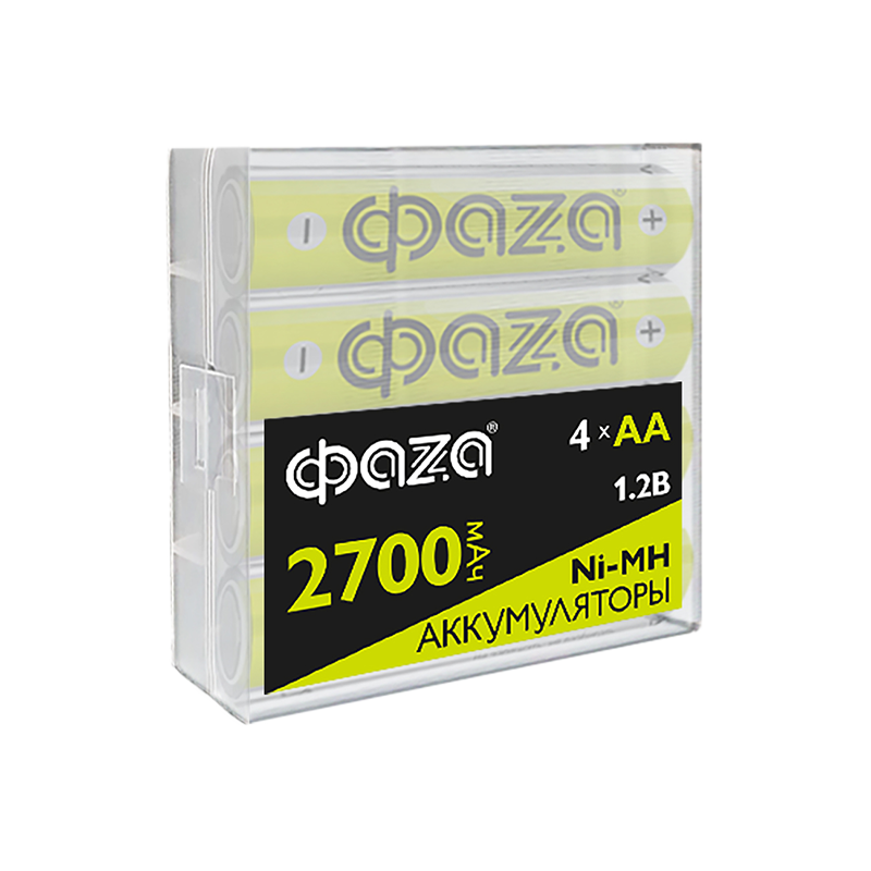 Аккумулятор Никель-Металлогидридные AA 2700мАч Ni-MH Box-4 ФАZА