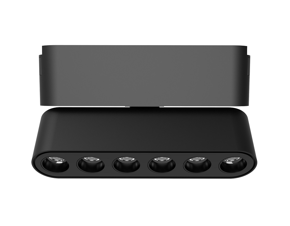 Светильник трековый светодиодный низковольтный ДПО16 1306R 6W 3000K spot 36 град черныйIP20