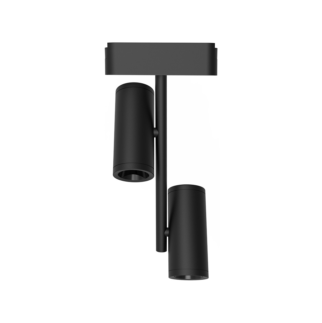 Светильник трековый светодиодный низковольтный ДПО16 2320B 2X10W 4000K 36 град черныйIP20