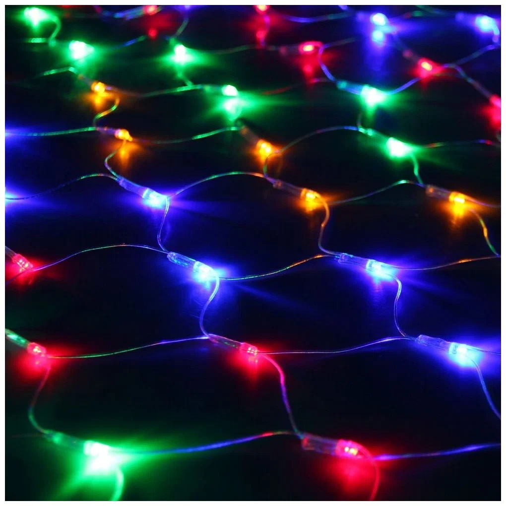 Электрогирлянда Сетка 300 LED уличная разноцветная