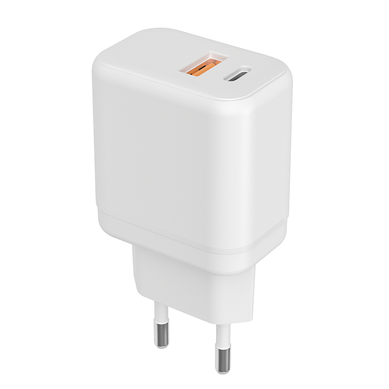 Зарядное устройство сетевое (адаптер к кабелю USB) белый 20 Вт 2 разъема USB-A Type-C ФАZА