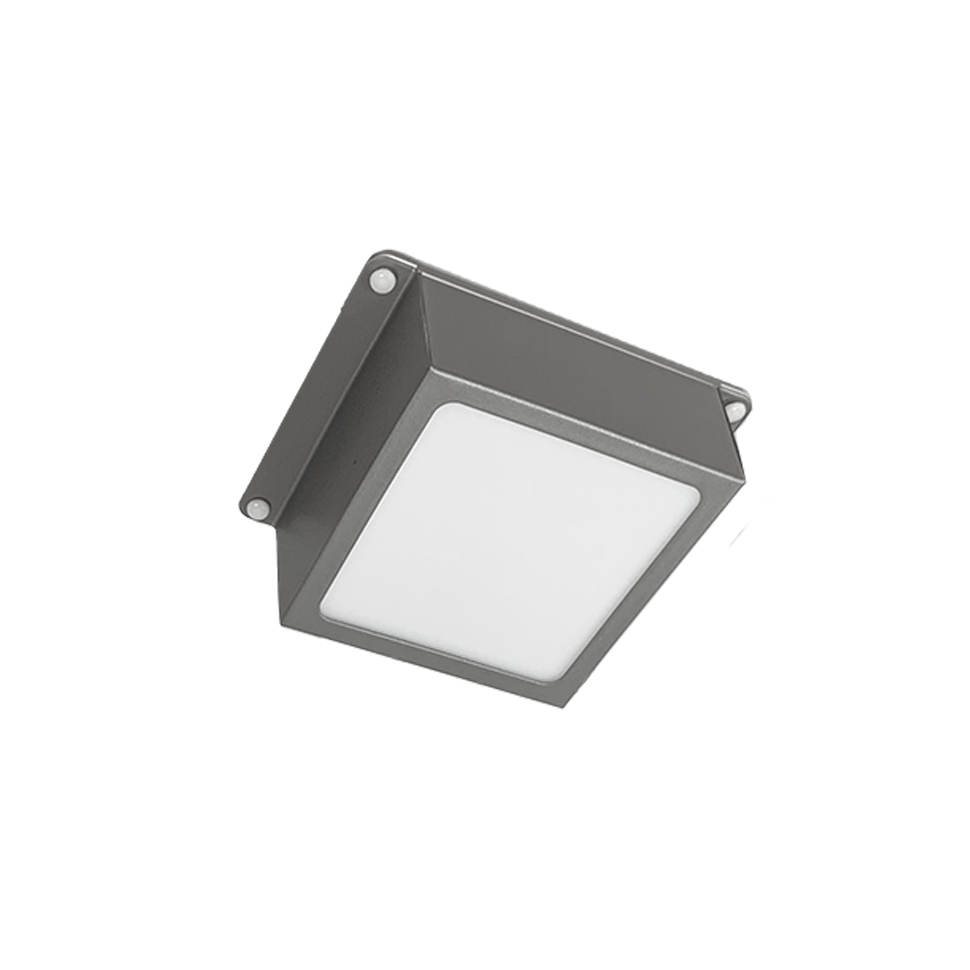 Светильник светодиодный ДВО 089/G OPAL 9W 4000K GREY IP40 780 Лм Грильято 100х100 мм Домино