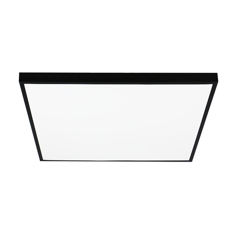 Светильник светодиодный ДВО-40w 588х588х25 6500K опаловый Грильято IP40 4200Лм черный