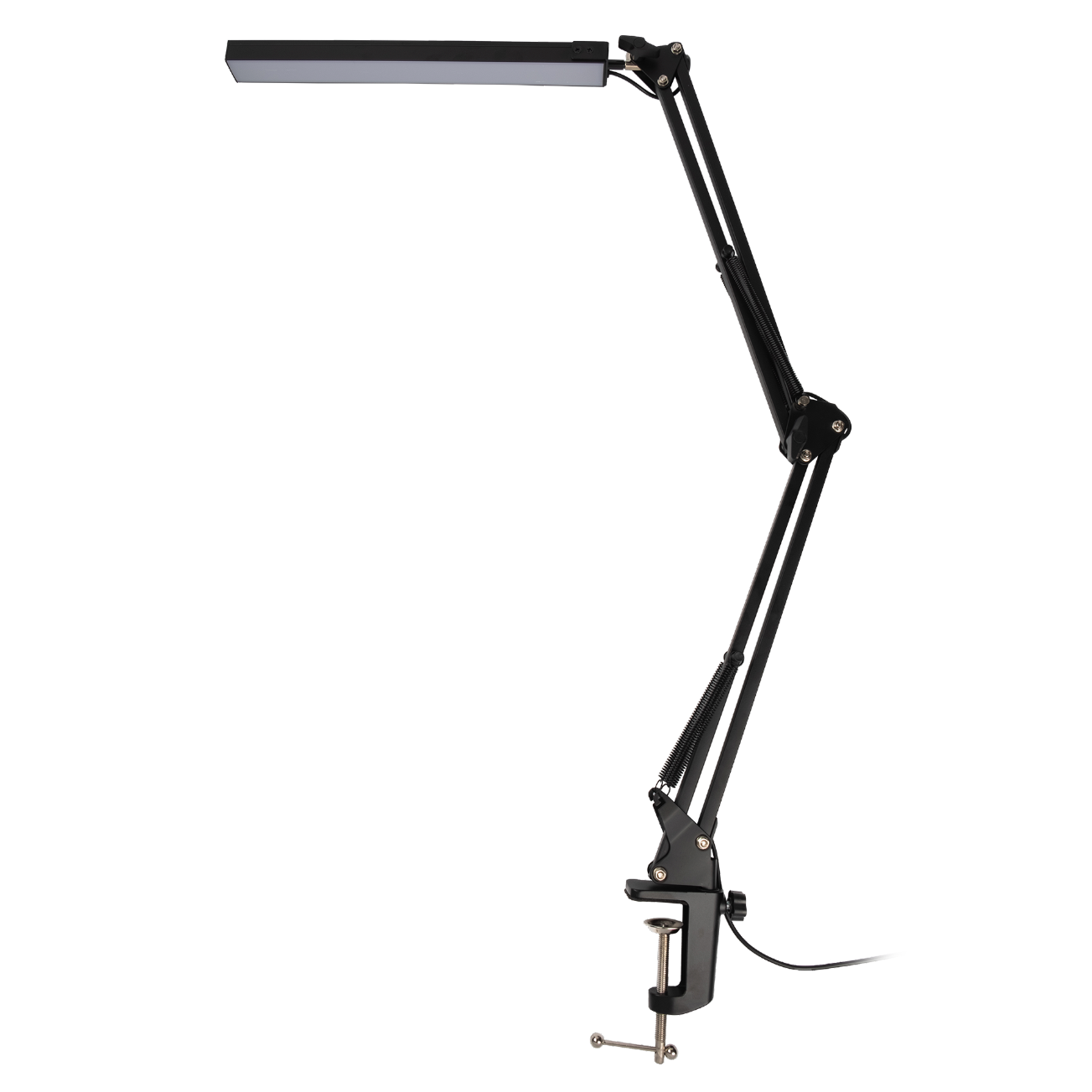 Светильник настольный TBL-03 12Вт USB на струбцине черный ФАZА