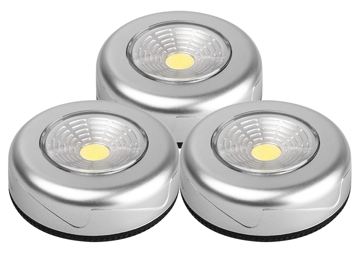 Подсветка пушлайты TF3-3xL1W-sr серебро