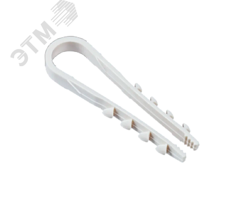 Изображение товара Дюбель-хомут для круглого кабеля белый 11-18Jazzway (100 шт/уп) (упак)