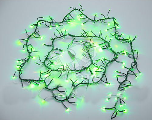 Гирлянда Фейерверк 200 микроламп зеленая 2 м