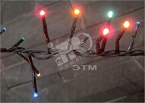 Гирлянда Фейерверк 200 микроламп разноцветная 2 м