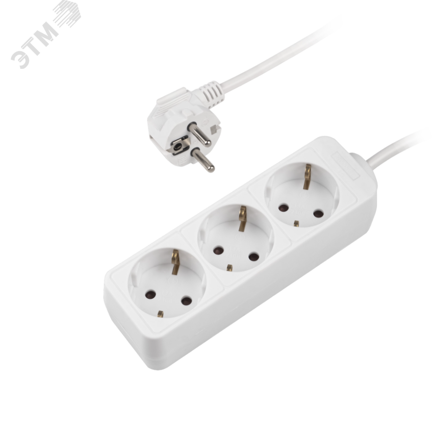 Изображение товара Удлинитель бытовой ФАZА FTG-03-150 3 розетки, 1.5 м кабель, заземление