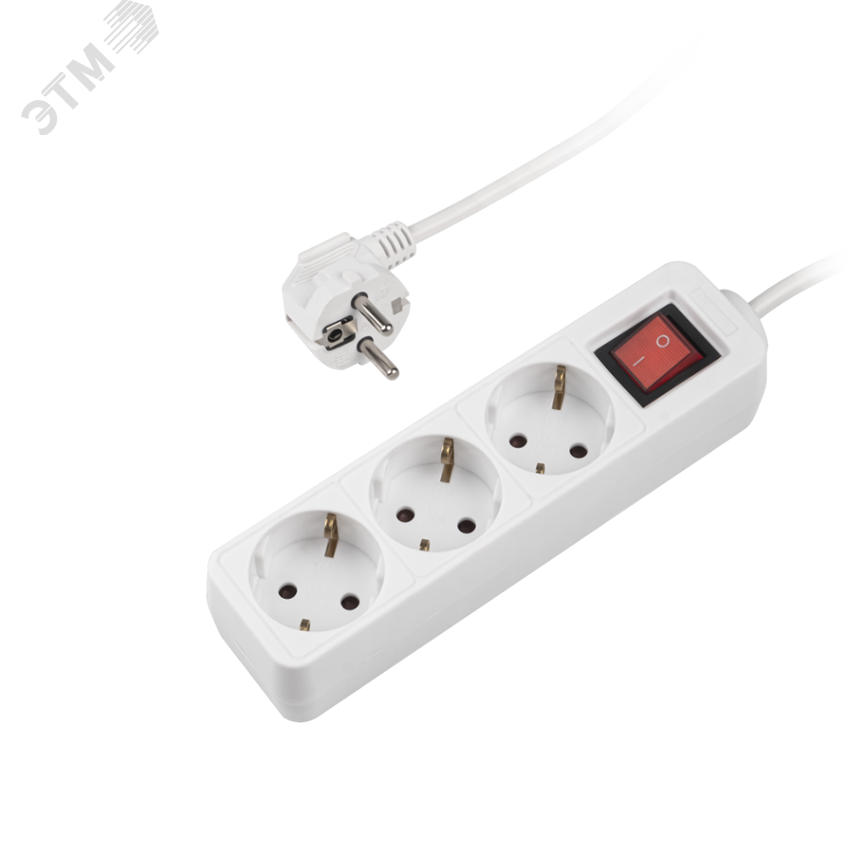 Изображение товара Удлинитель бытовой ФАZА FTS-03-300 3х3,0 с заземлением и выключателем