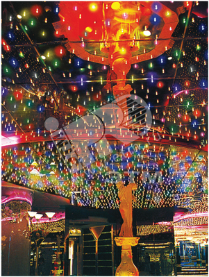 Электрогирлянда внутренняя 400 микроламп 20 м разноцветная