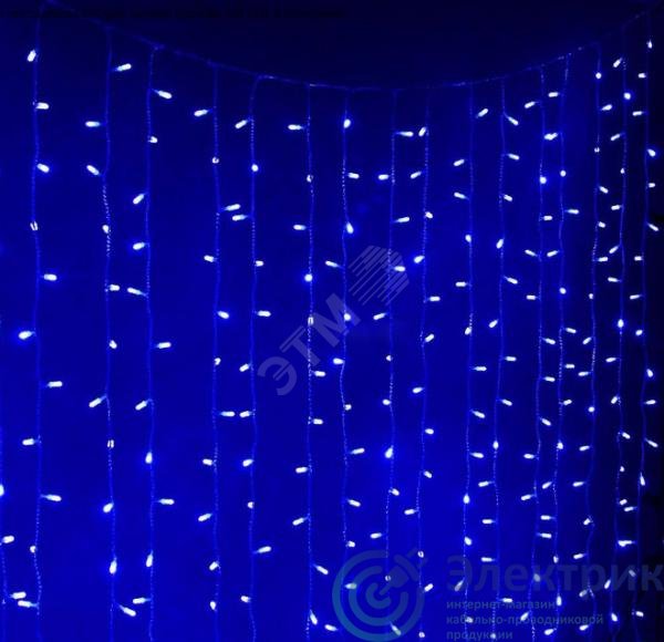Электрогирлянда занавес 300x220см,528 синих светодиодов IP20, LDCL528C-B