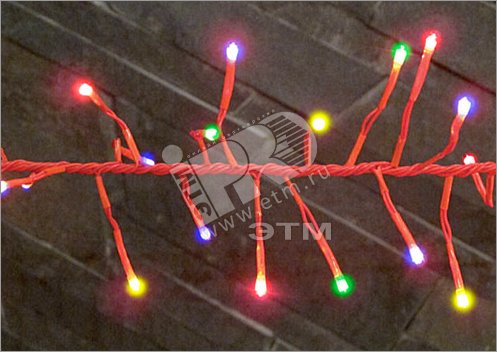 Электрогирлянда Фейерверк 200 LED 2 м зеленая