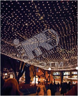 Электрогирлянда Сетка 144 LED уличная разноцветная