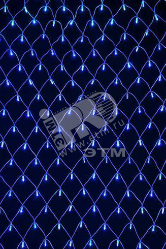 Гирлянда-сетка NTLD144-B-E-F 10% мигающих LED уличная синий