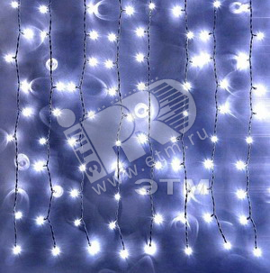 Электрогирлянда Занавес 625 LED 2.5х1.5 м белая
