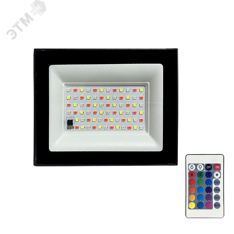 Изображение товара Прожектор светодиодный LED PFL-30W RGB IP65 черный JazzWay