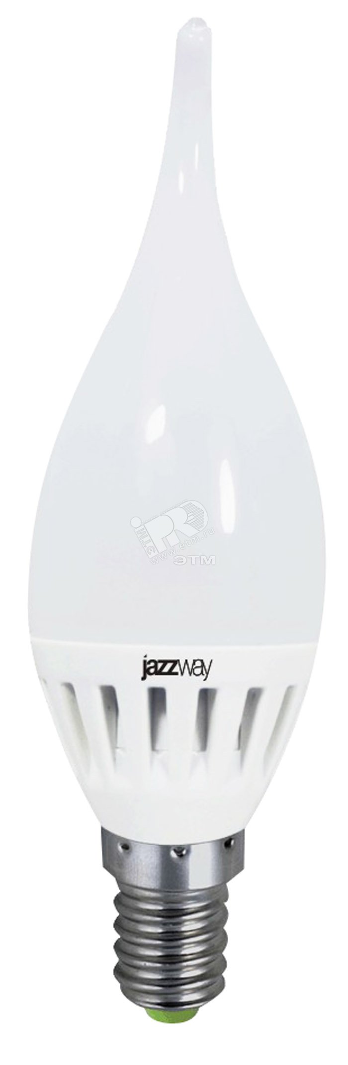 Лампа светодиодная LED 3.5вт Е14 ECO СА37 теплая (свеча на ветру) PLED 1006387 JazzWay