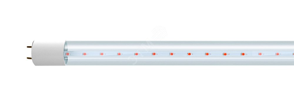 Лампа светодиодная LED 16Вт Т8 для растений прозрачная 1200 мм G13 ...