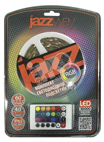 Комплект ленты светодиодной 5 метров RGB 5050/30 IP20 Jazzway 2852991 JazzWay
