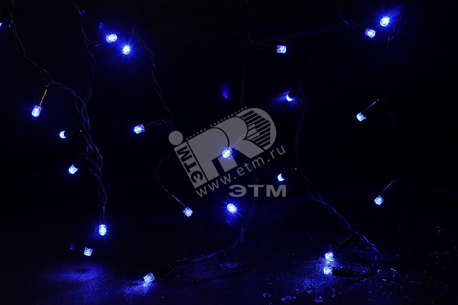 Гирлянда Сосульки 100LED 2 м синяя