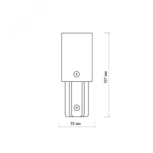 Заглушка торцевая белая PTR EC-WH (комплект) - фото 2