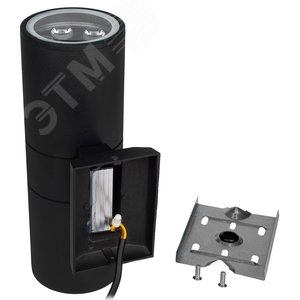 Светильник светодиодный PWL-26090/30D 2x5w архитектурный IP65 6500К черный - фото 5
